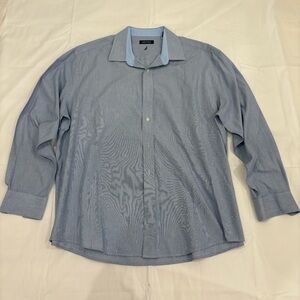 Nautica Blue Dress Shirt Versatile Business-Casual